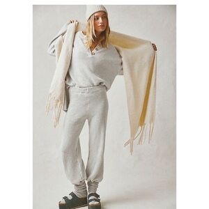 Free People Hailee Sweater Set Light Grey